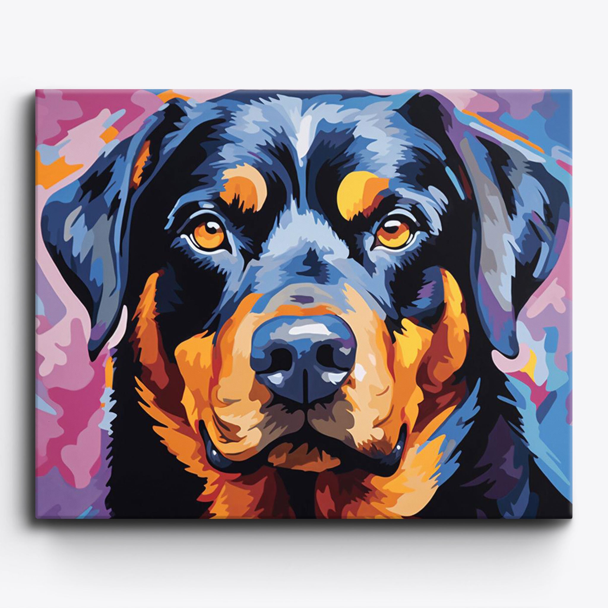 SKMN Paint by Numbers for Kids Ages 8-12 Girls,Cute Animal Rottweiler Pet  Dog,DIY Oil Painting Kit Impression Retro Wall Decor Gift Kits,40x50cm :  : Home & Kitchen