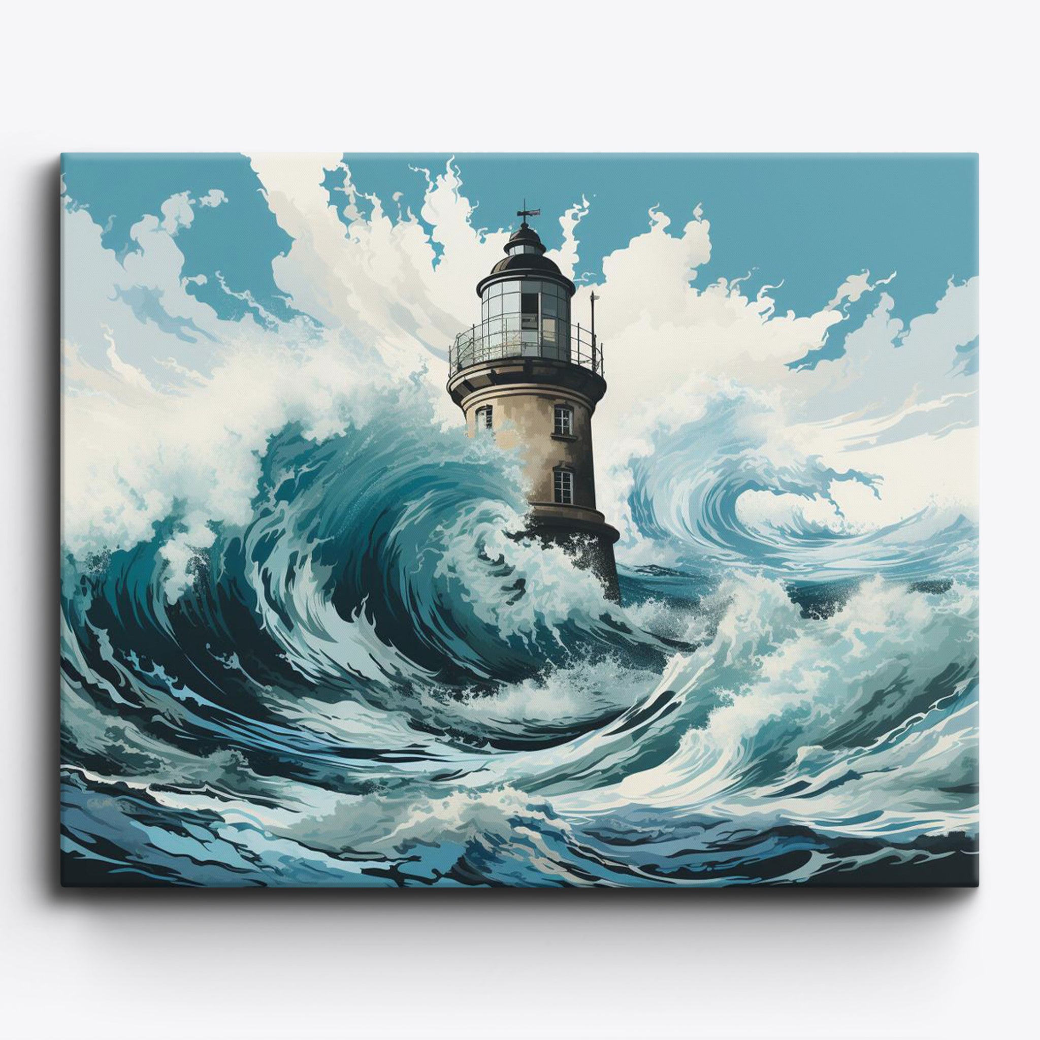 koemhxb Large Paint by Number for Adults(24x16 inch),Lighthouse Paint by  Numbers Kits for Adults Beginner,Lighthouse Painting by Numbers for Home  Wall