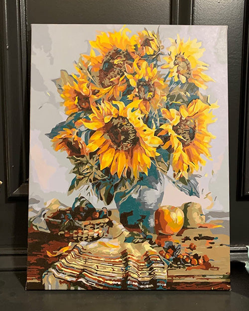 DIY Paint By Numbers - Yellow Flowers Painting Canvas – DIVEROS