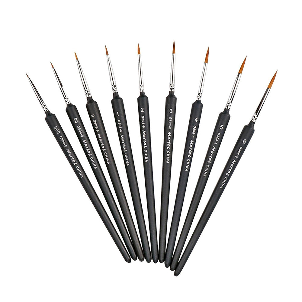 Professional Detail Brushes (Set Of 9)