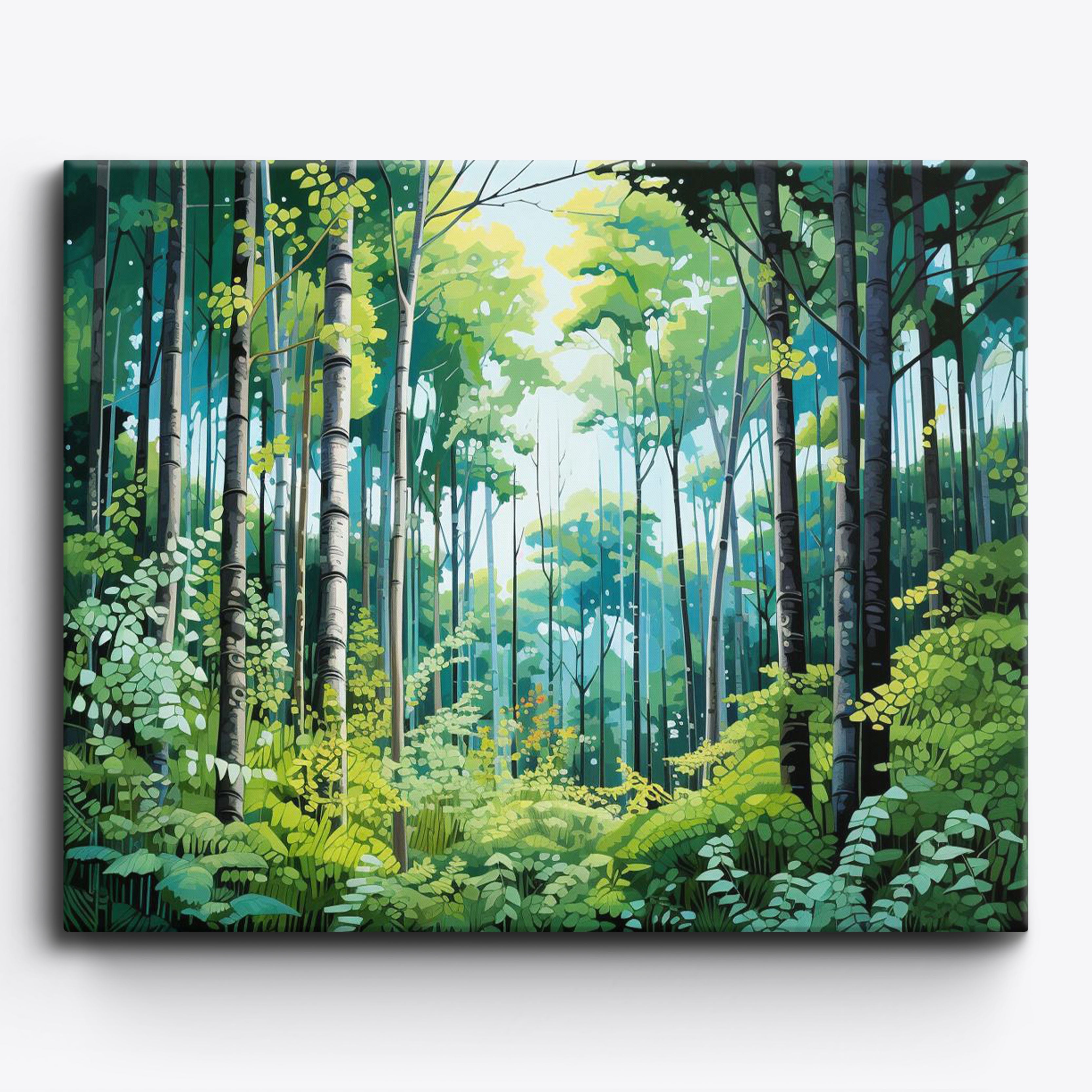 Forest Tree House Paint By Number Kit DIY Acrylic Painting Canvas for Adults  Kid
