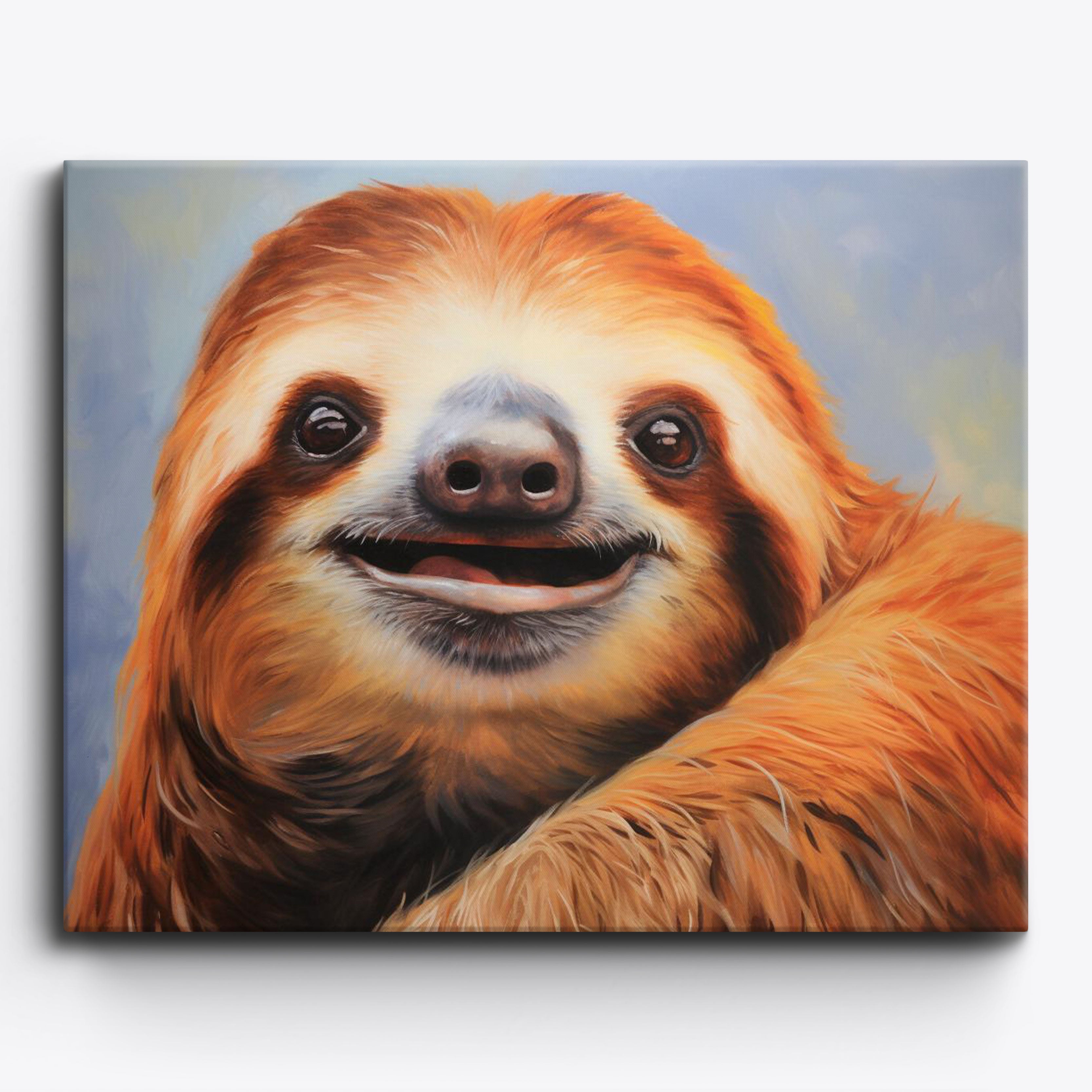 Brown Sloth Joy No Frame