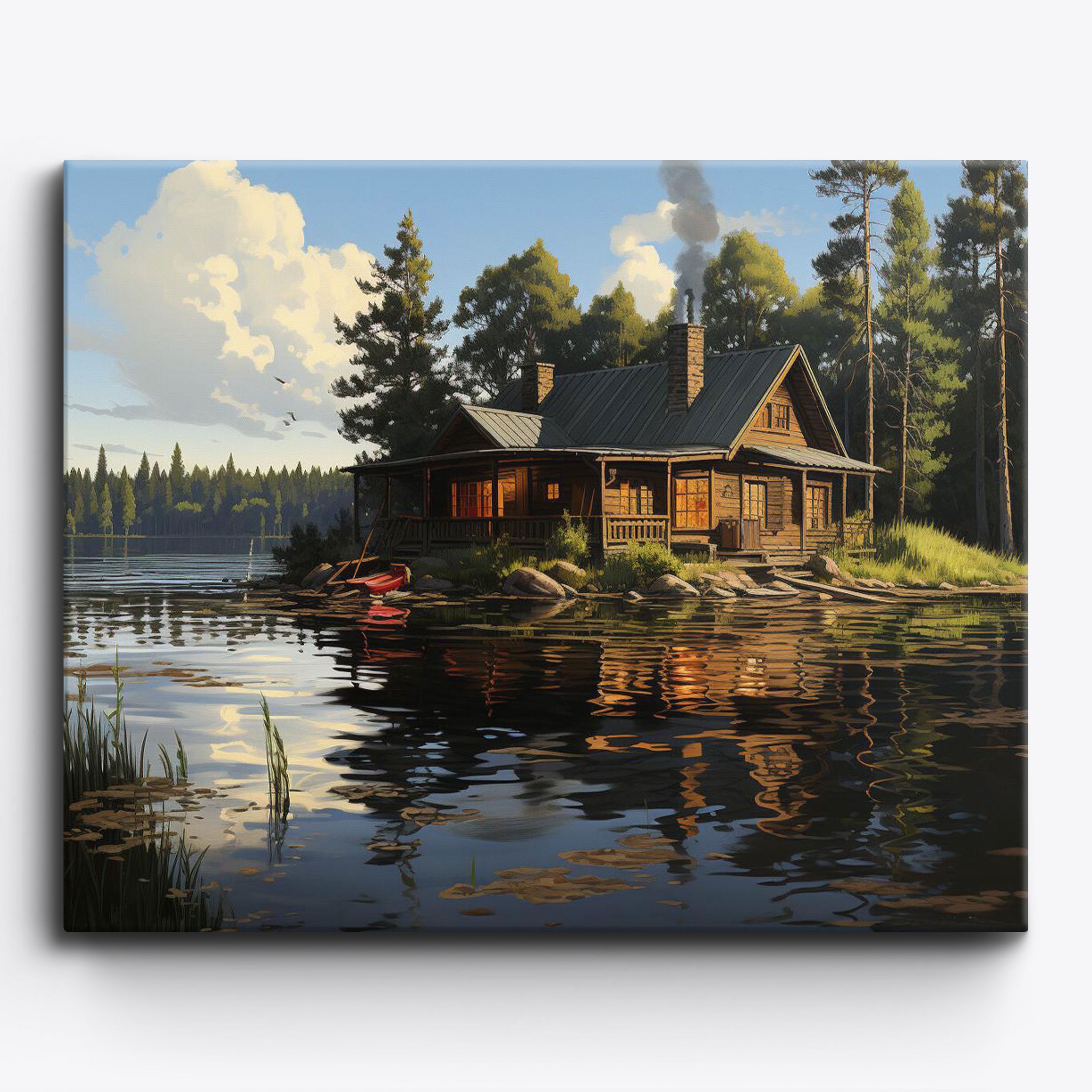 Cabin On The Lake No Frame