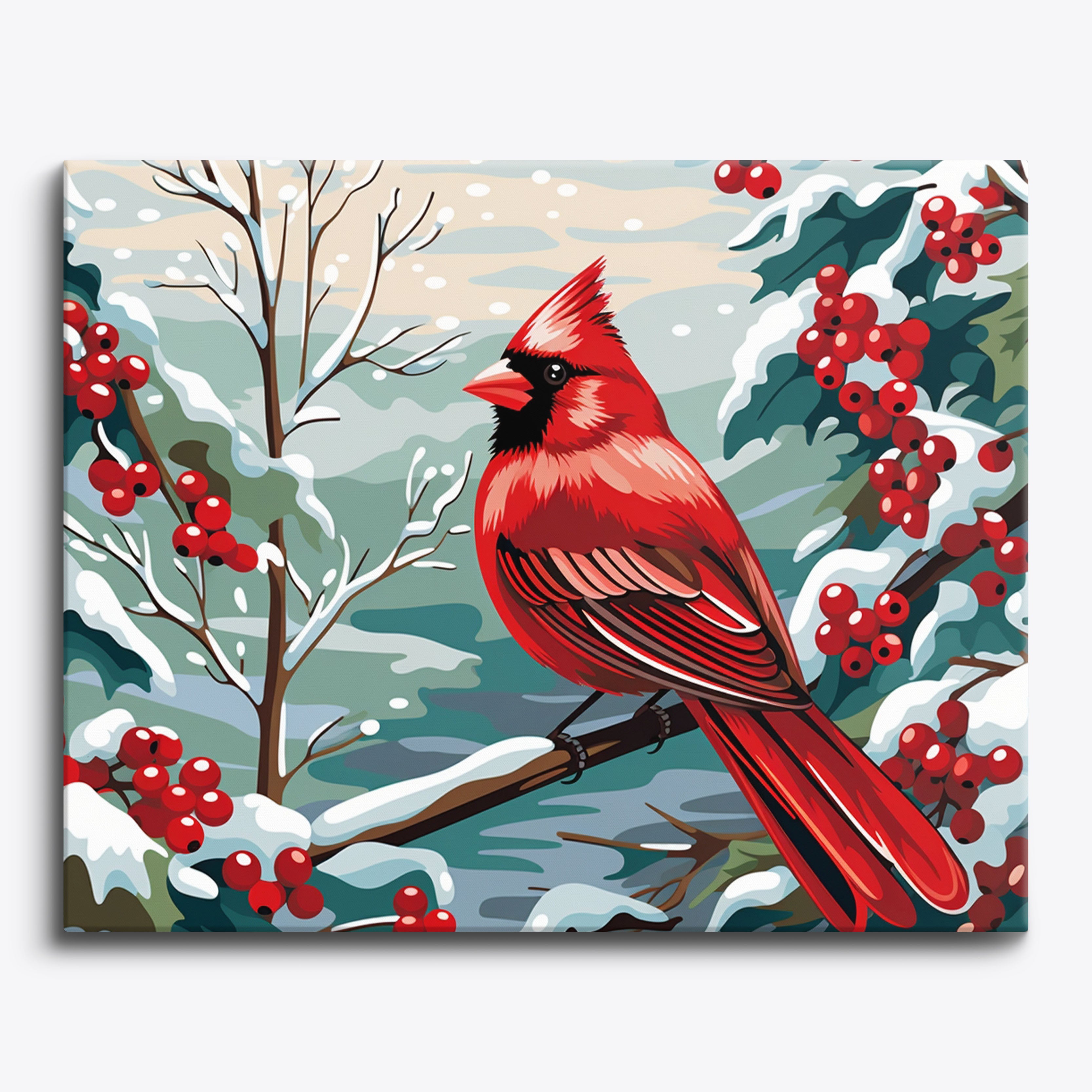 Pretty Jolly pretty jolly diy cardinal paint by numbers for adults