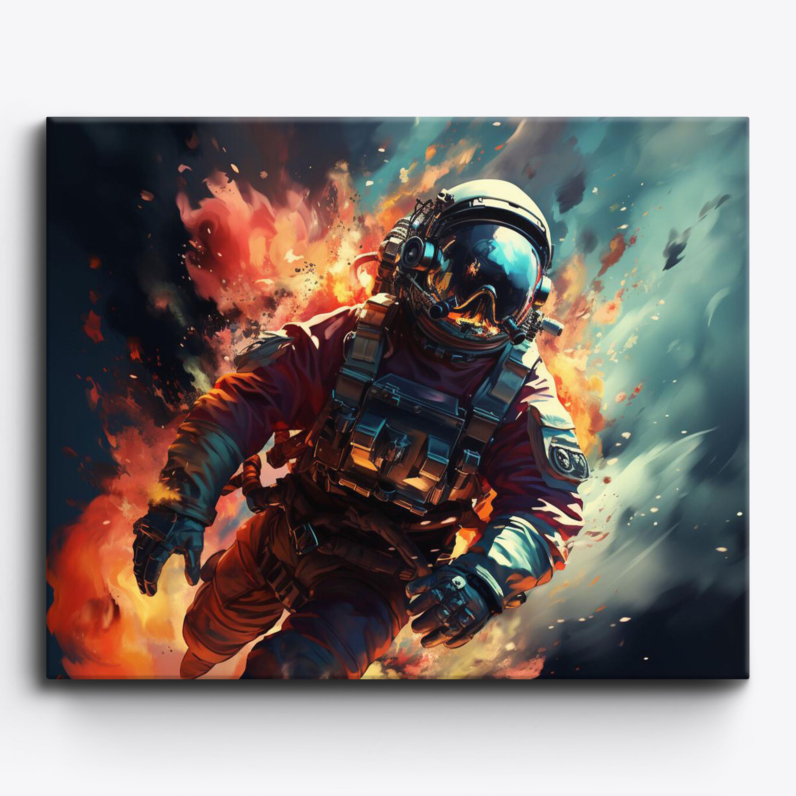 Flaming Astronaut No Frame