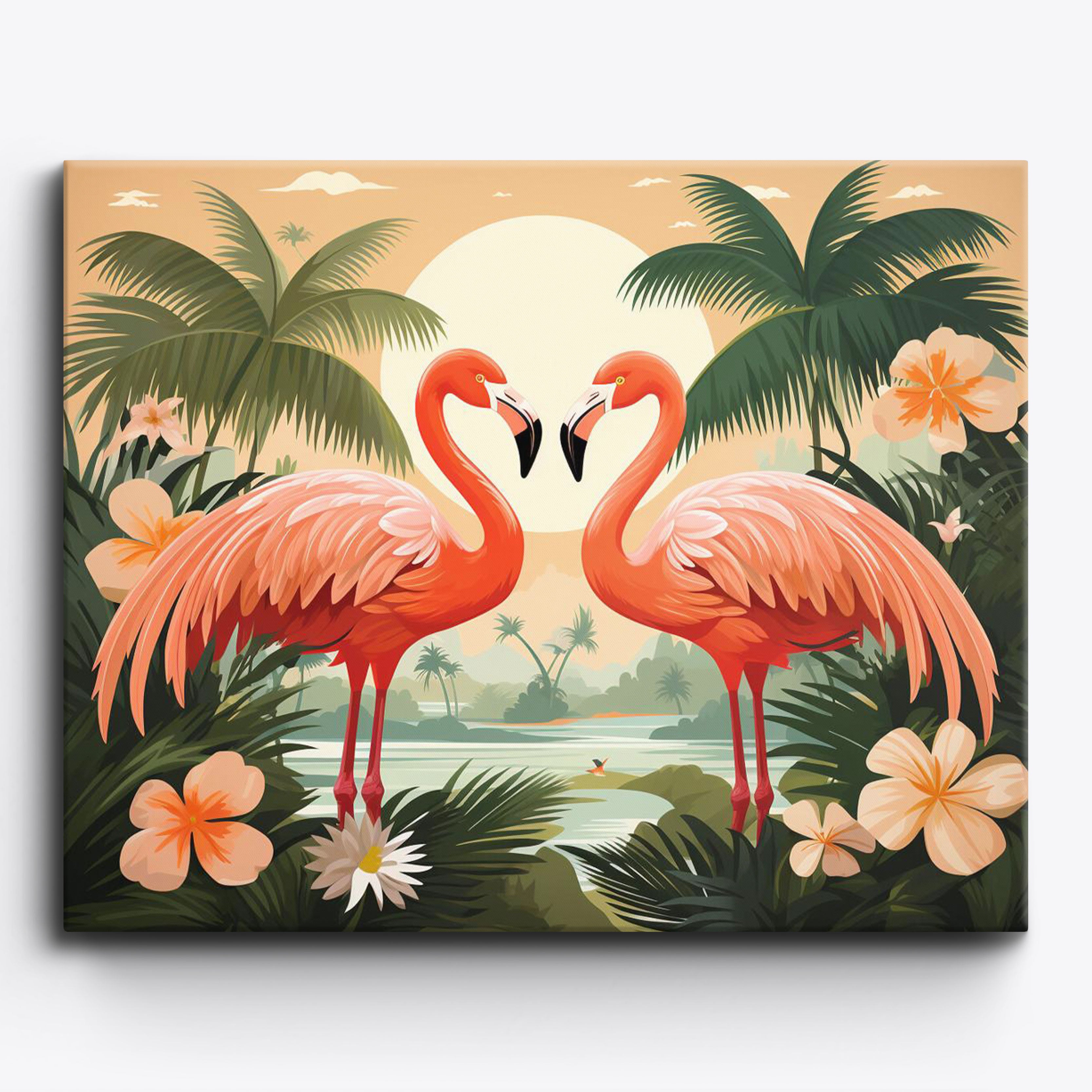 Flamingo Paradise No Frame