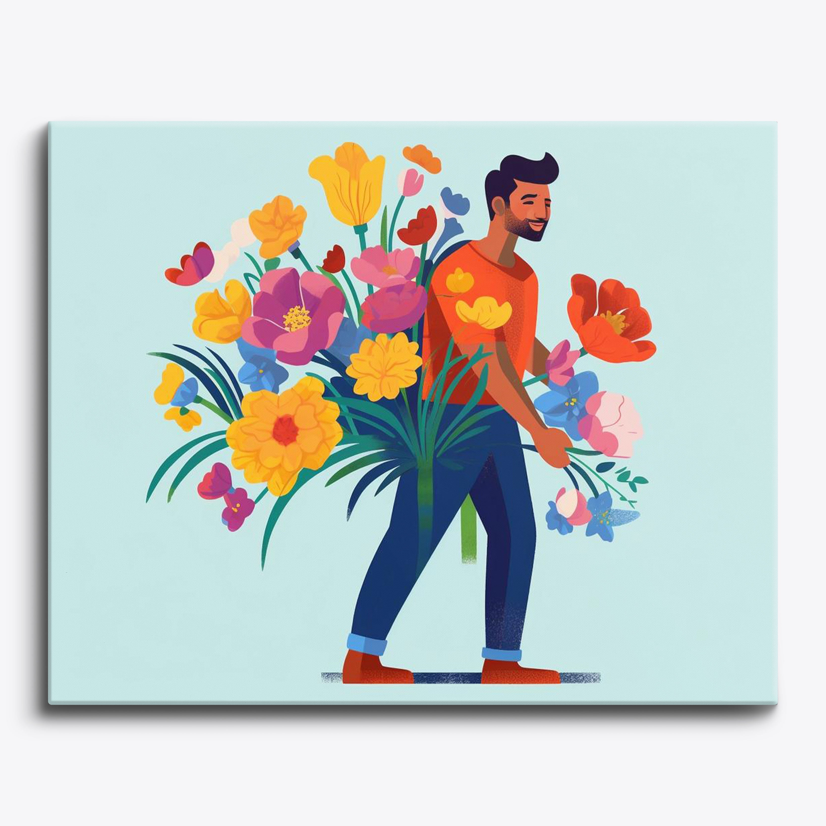 Floral Carrying No Frame / 24 colors