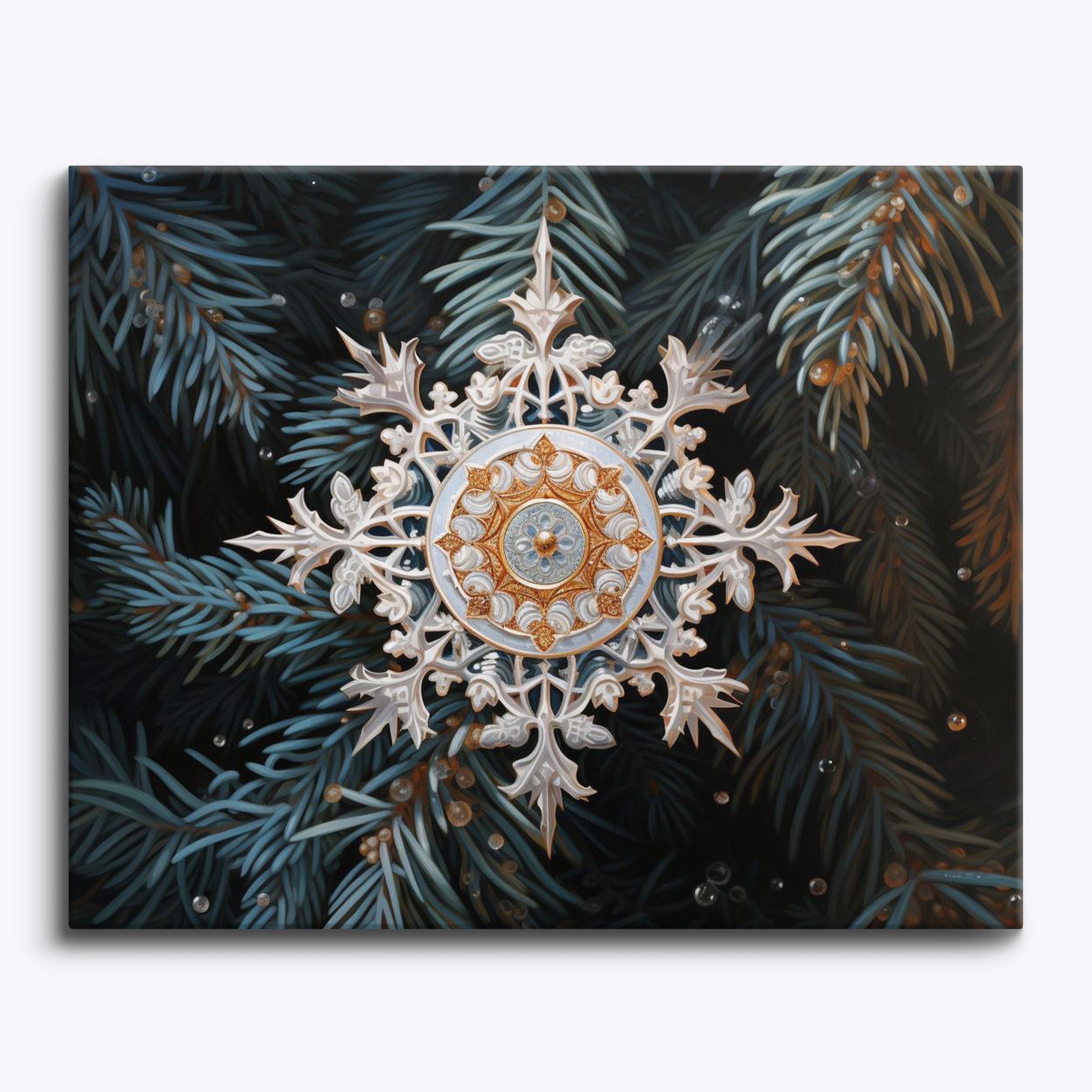 Glistening Frost Ornament No Frame
