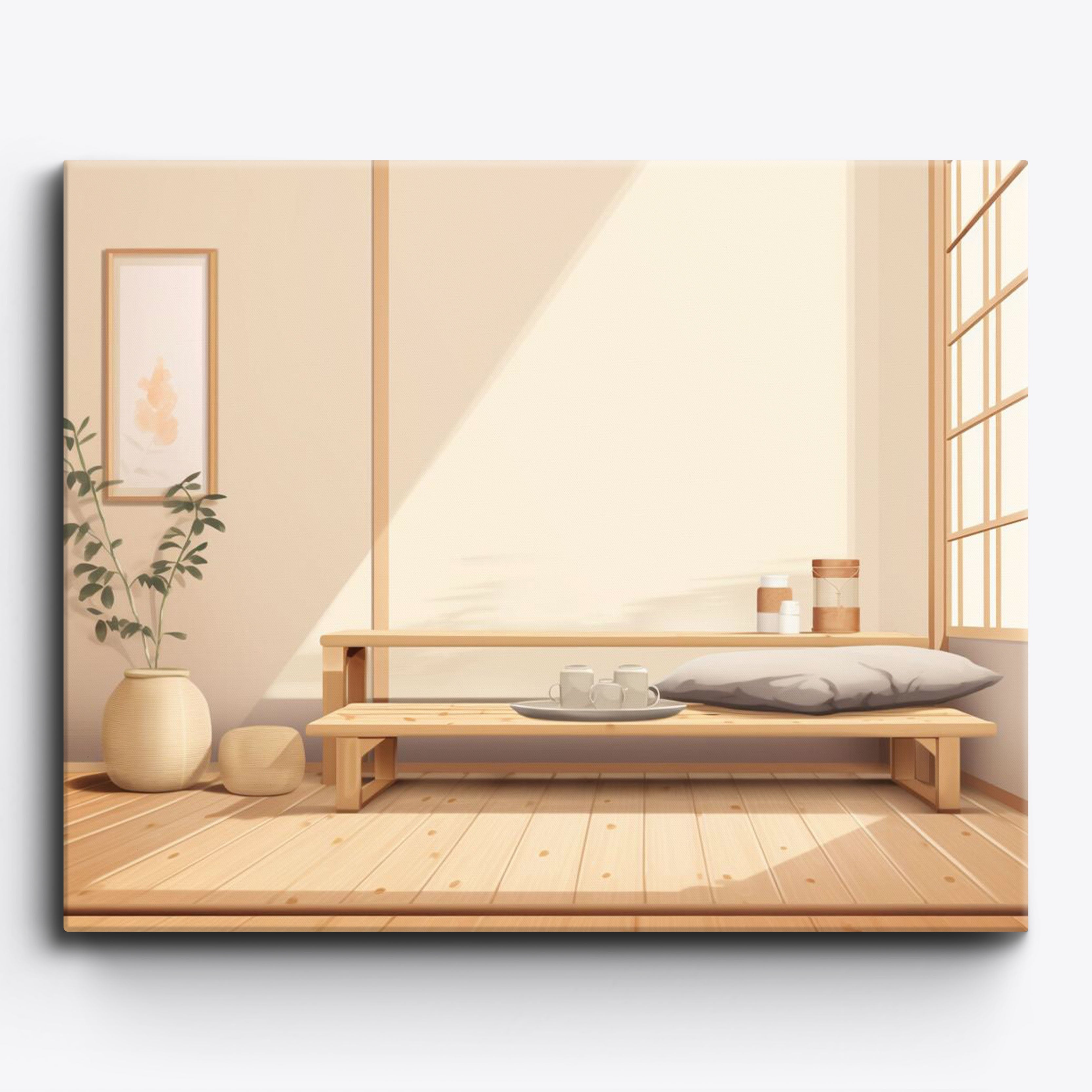 Japanese Bedside No Frame