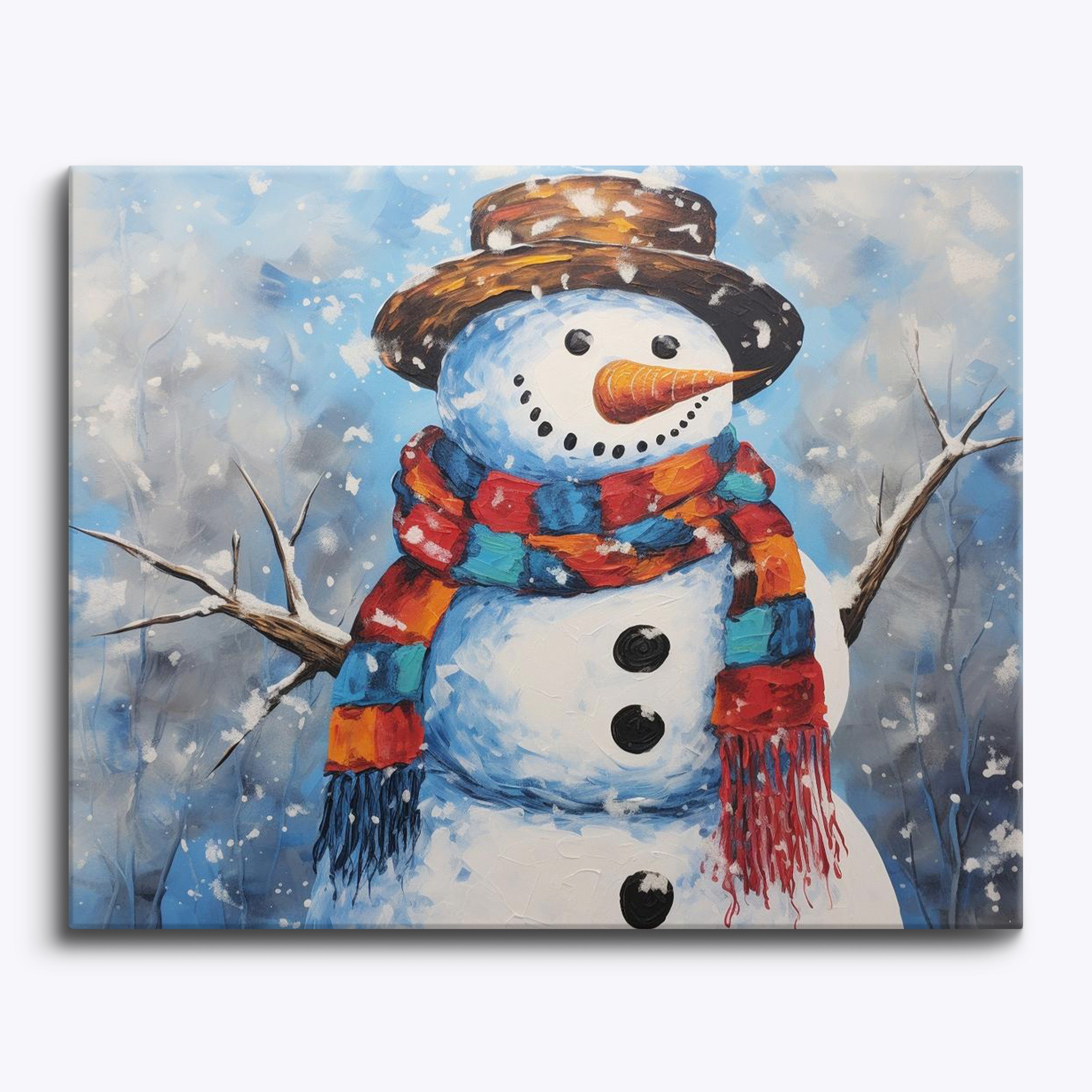 Joyful Snowman No Frame
