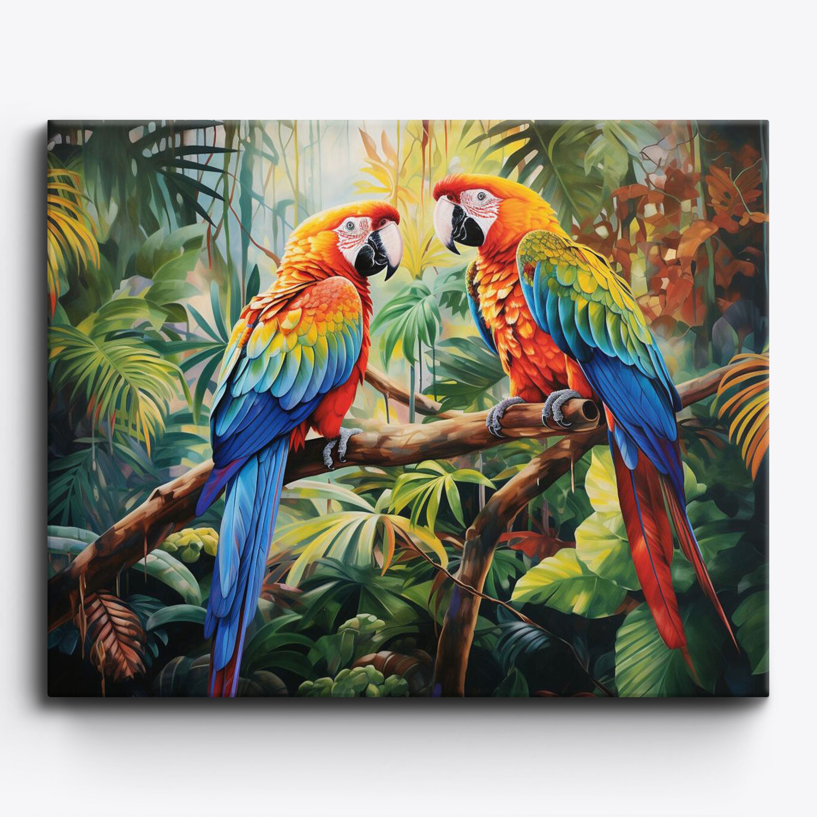 Macaw Pair No Frame