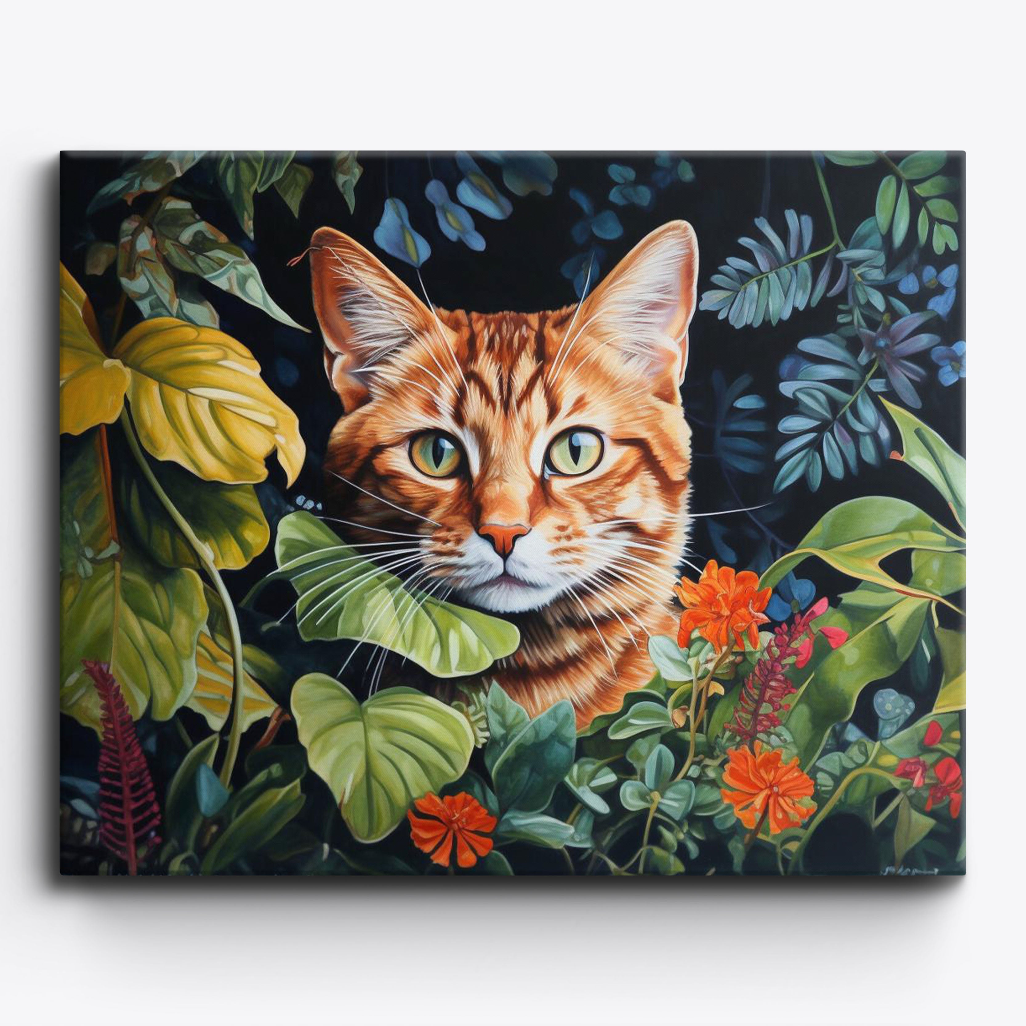 Orange Jungle Cat No Frame