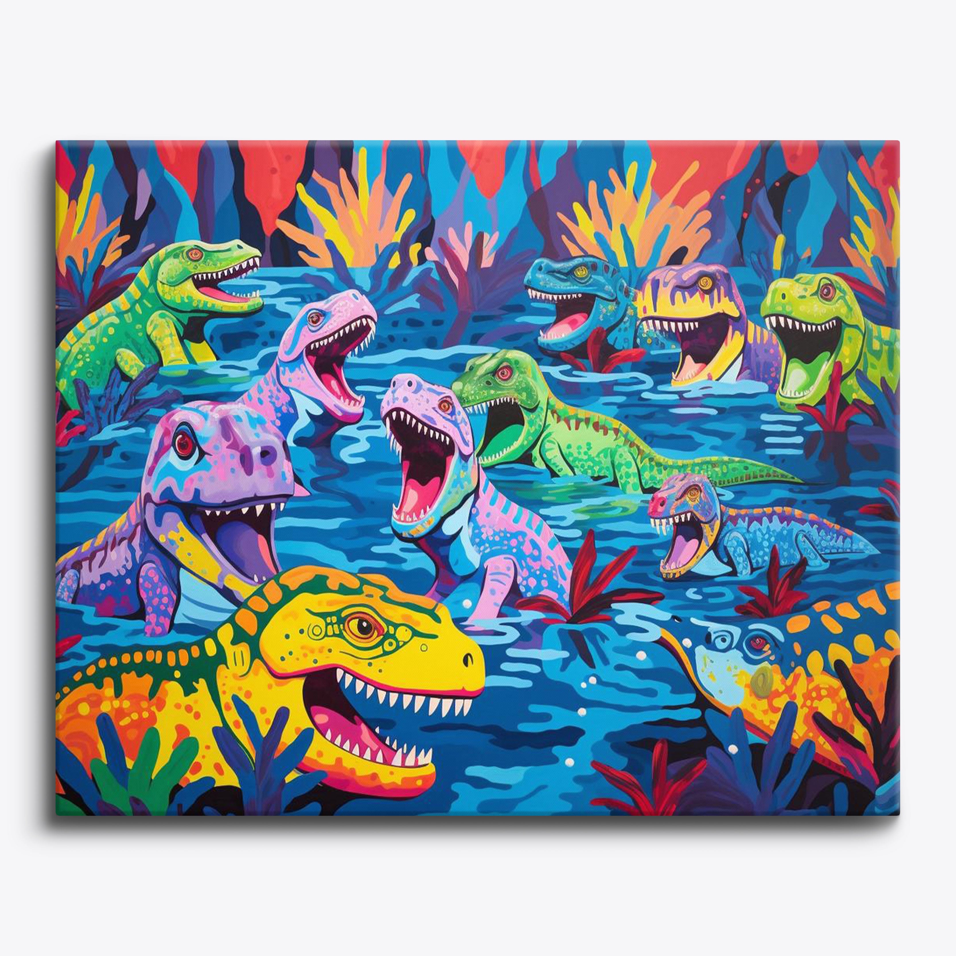 Patterned Dinosaurs No Frame / 24 colors