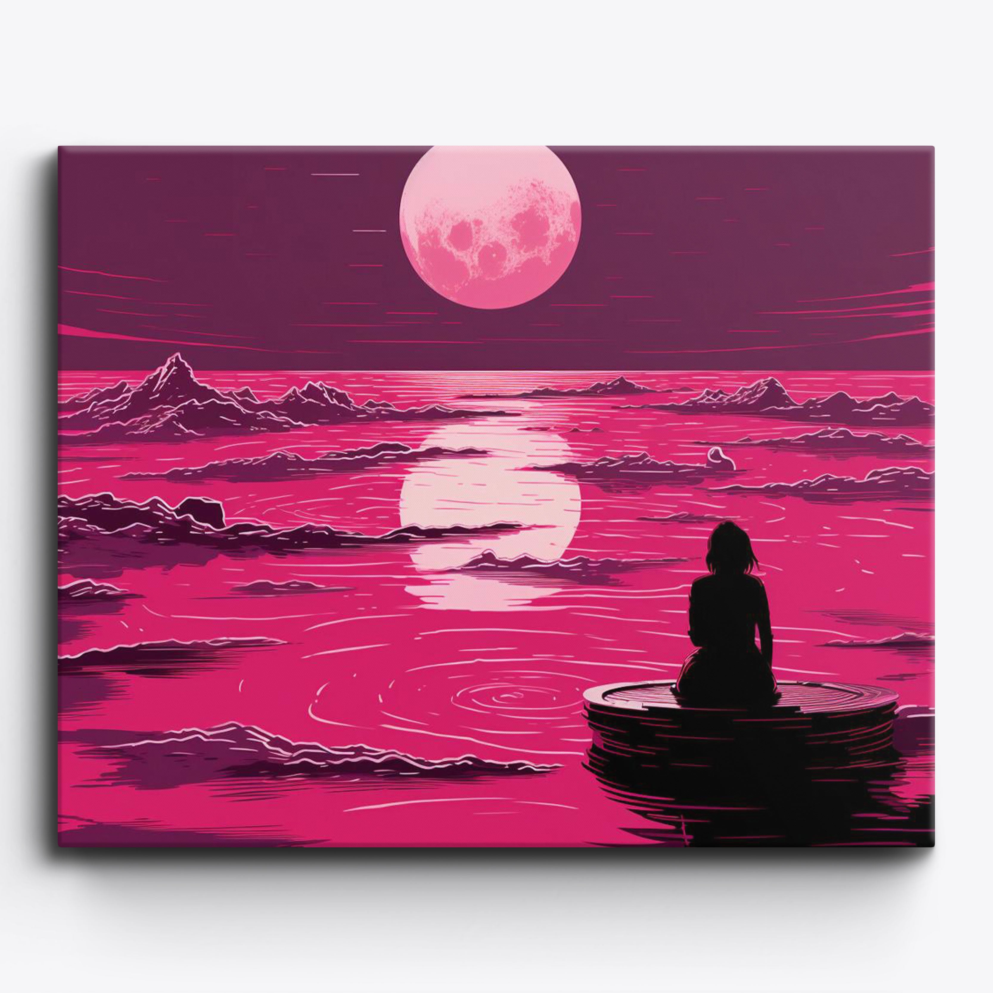 Pink Moonlight No Frame