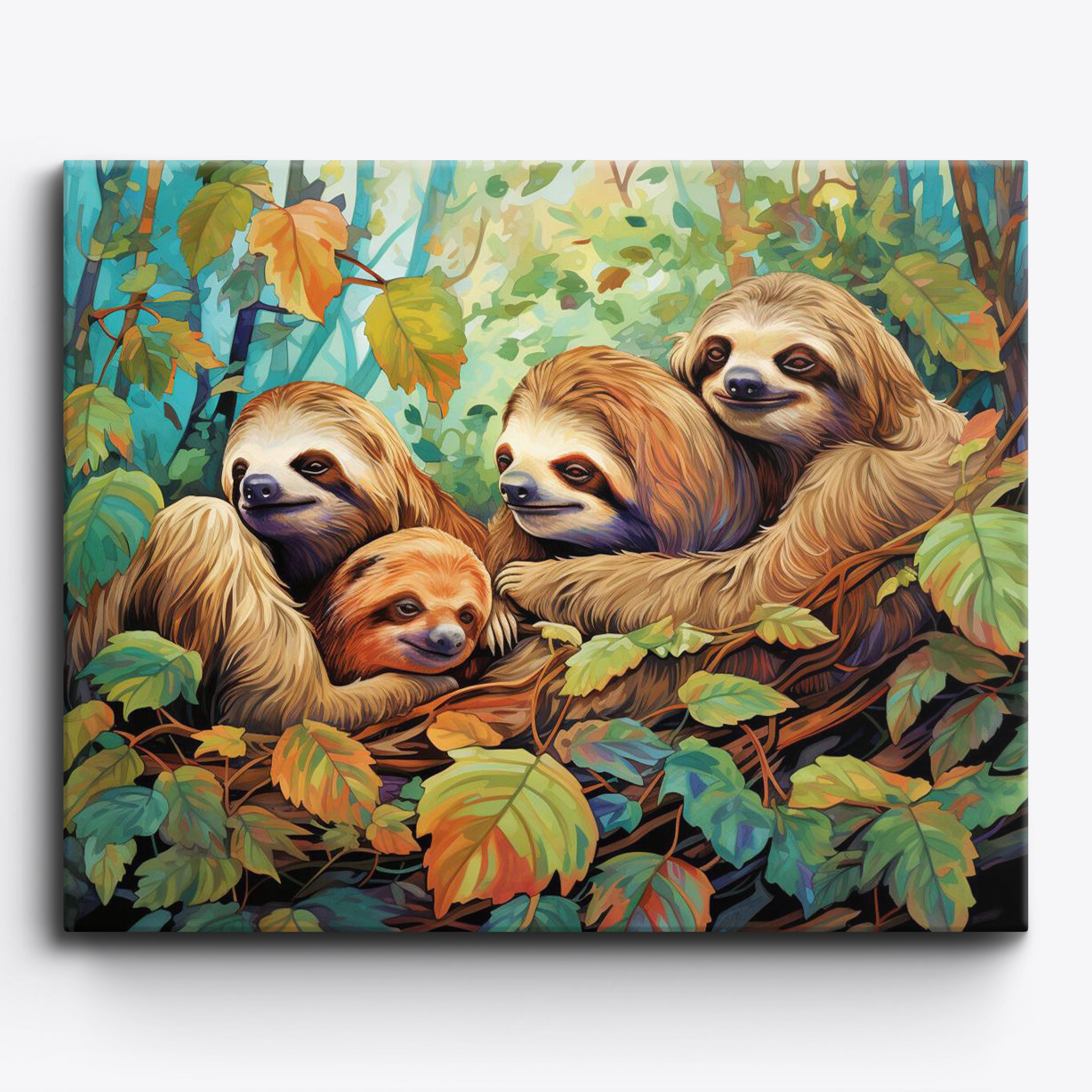 Sloth Family No Frame
