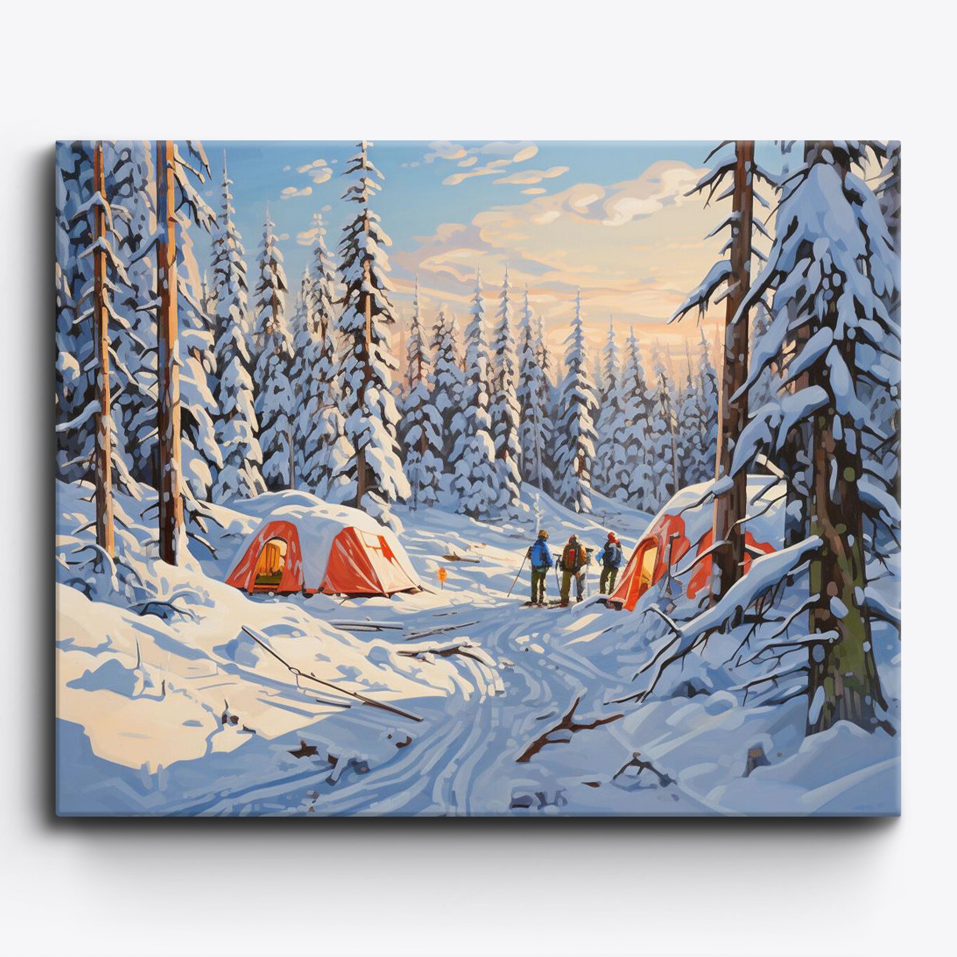 Snowfall Campsite No Frame