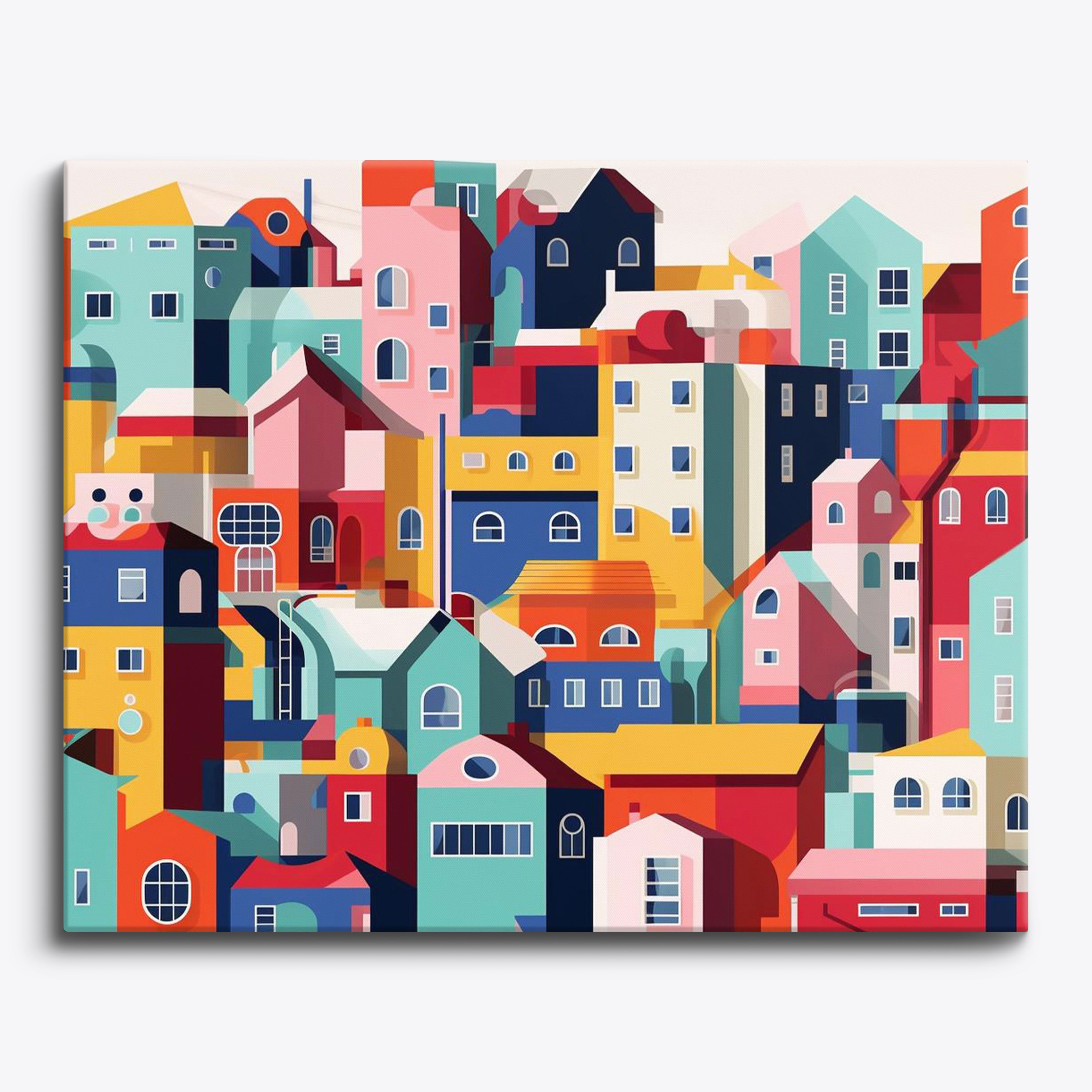 Vibrant Urban Mosaic No Frame / 24 colors