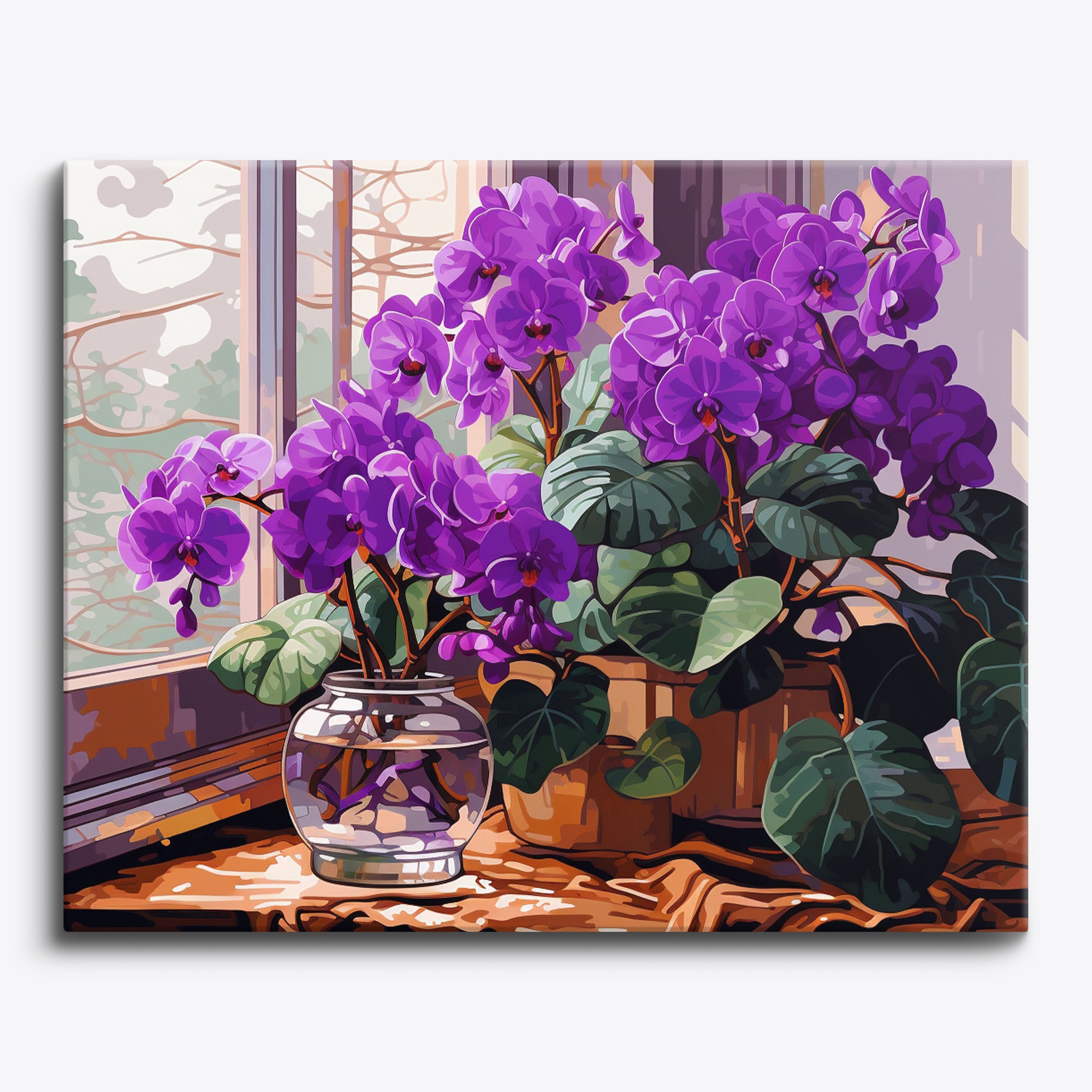 Violet Blooms No Frame / 24 colors
