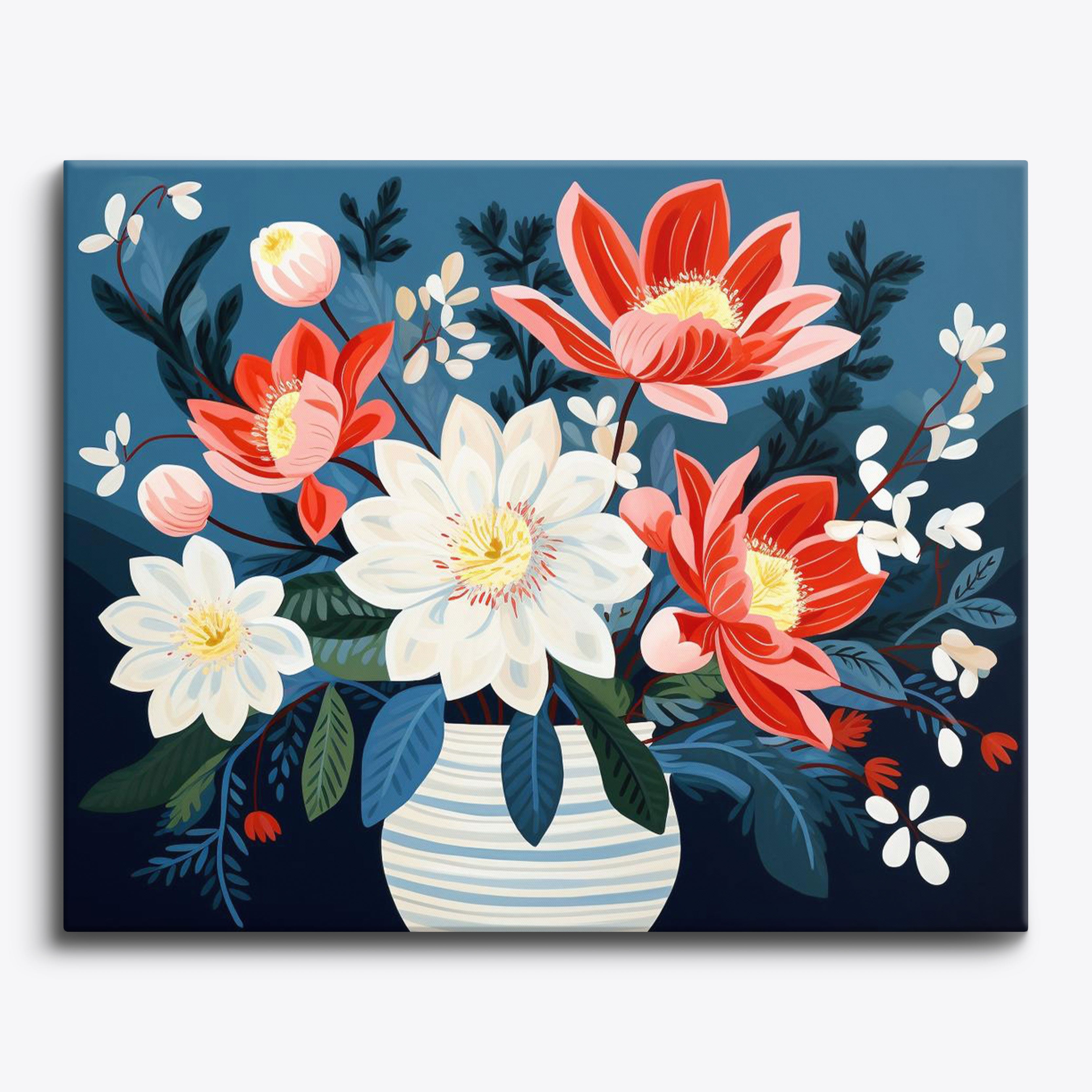 Whimsical Florals No Frame / 24 colors