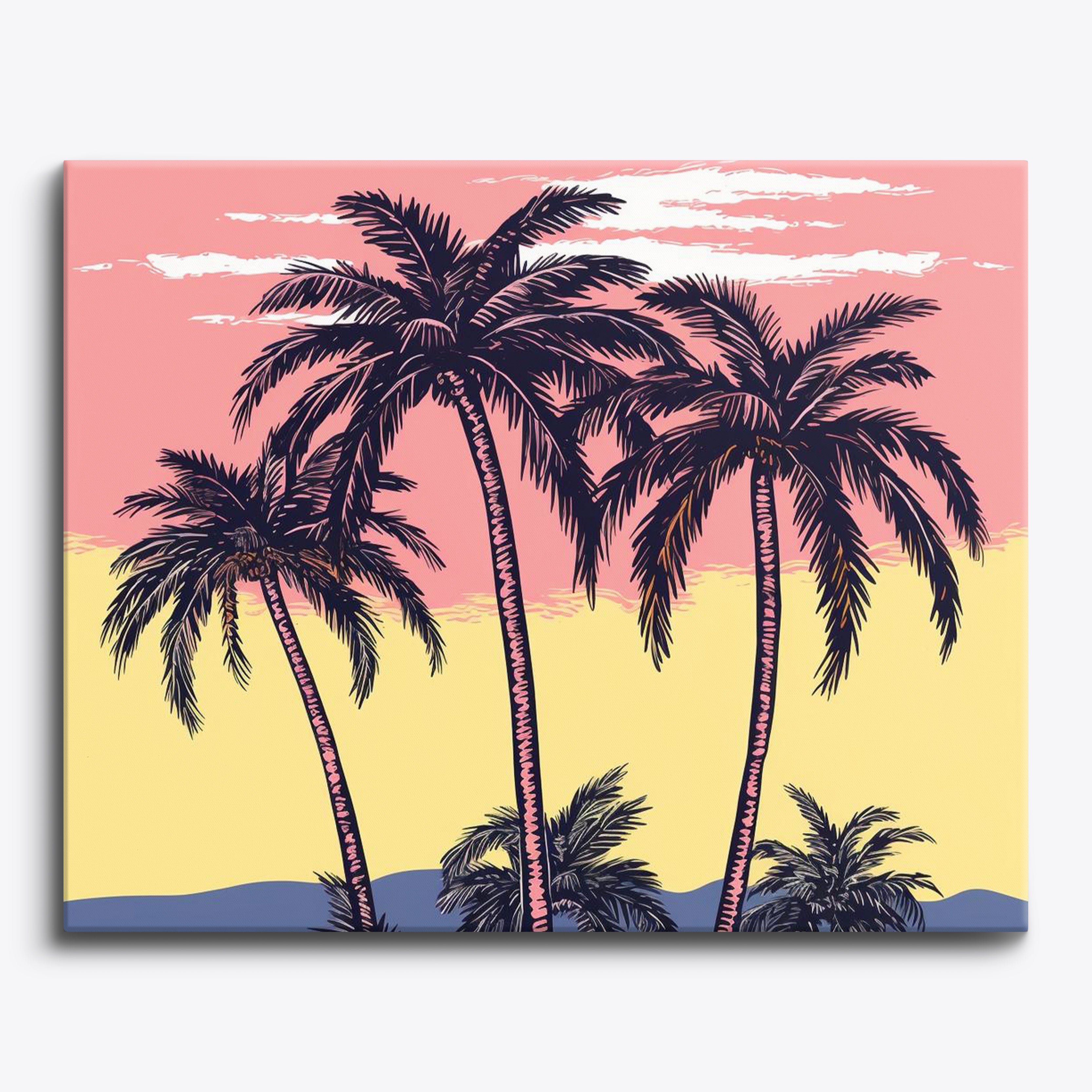 Whimsical Palms No Frame / 24 colors