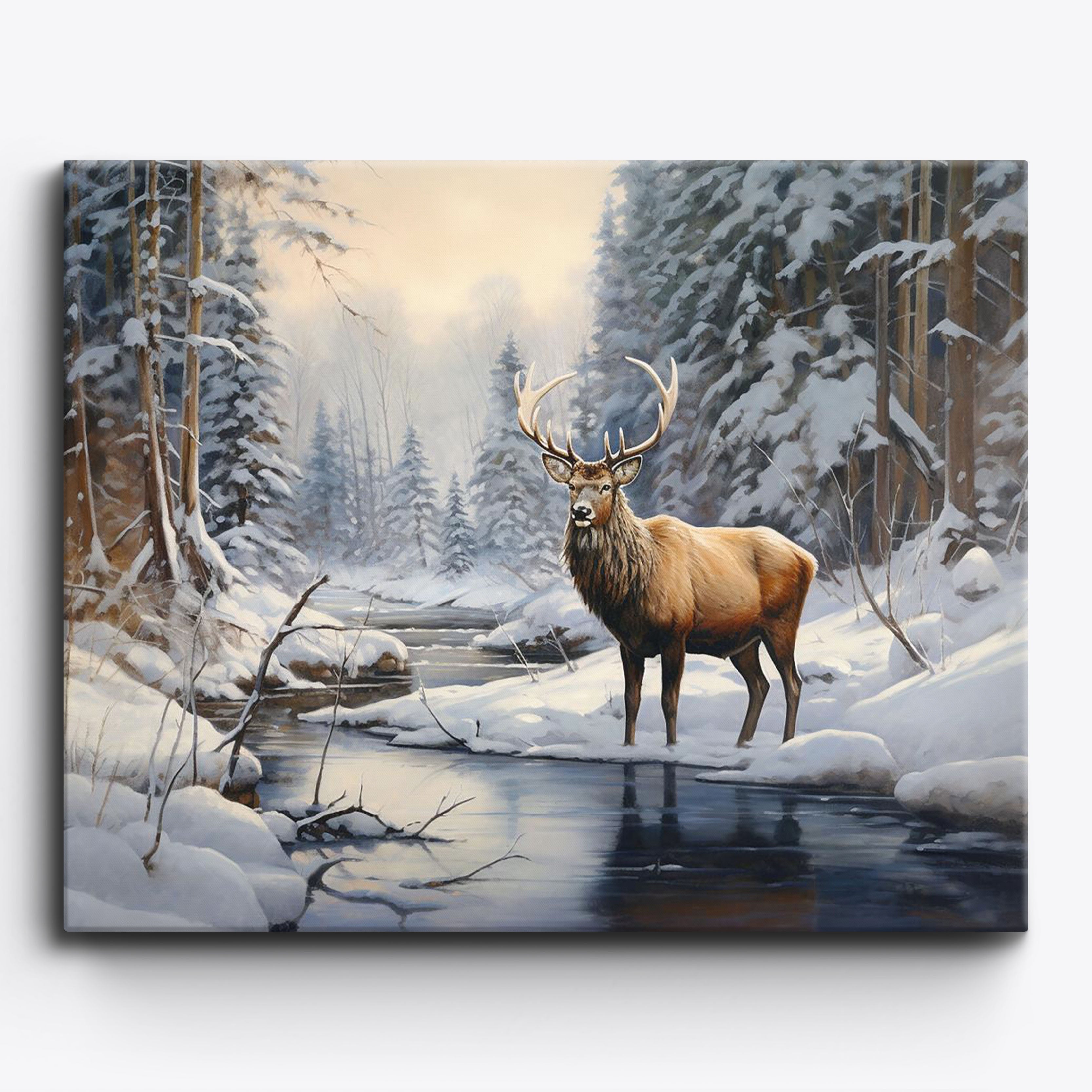 Winter Elk No Frame