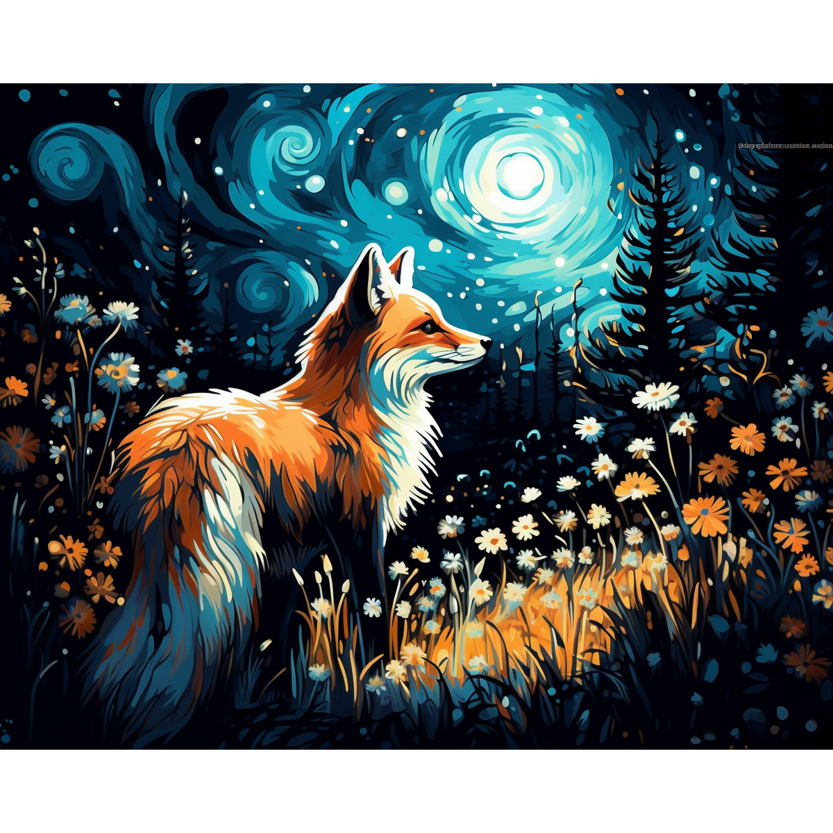 Abstract Fox Nocturnal