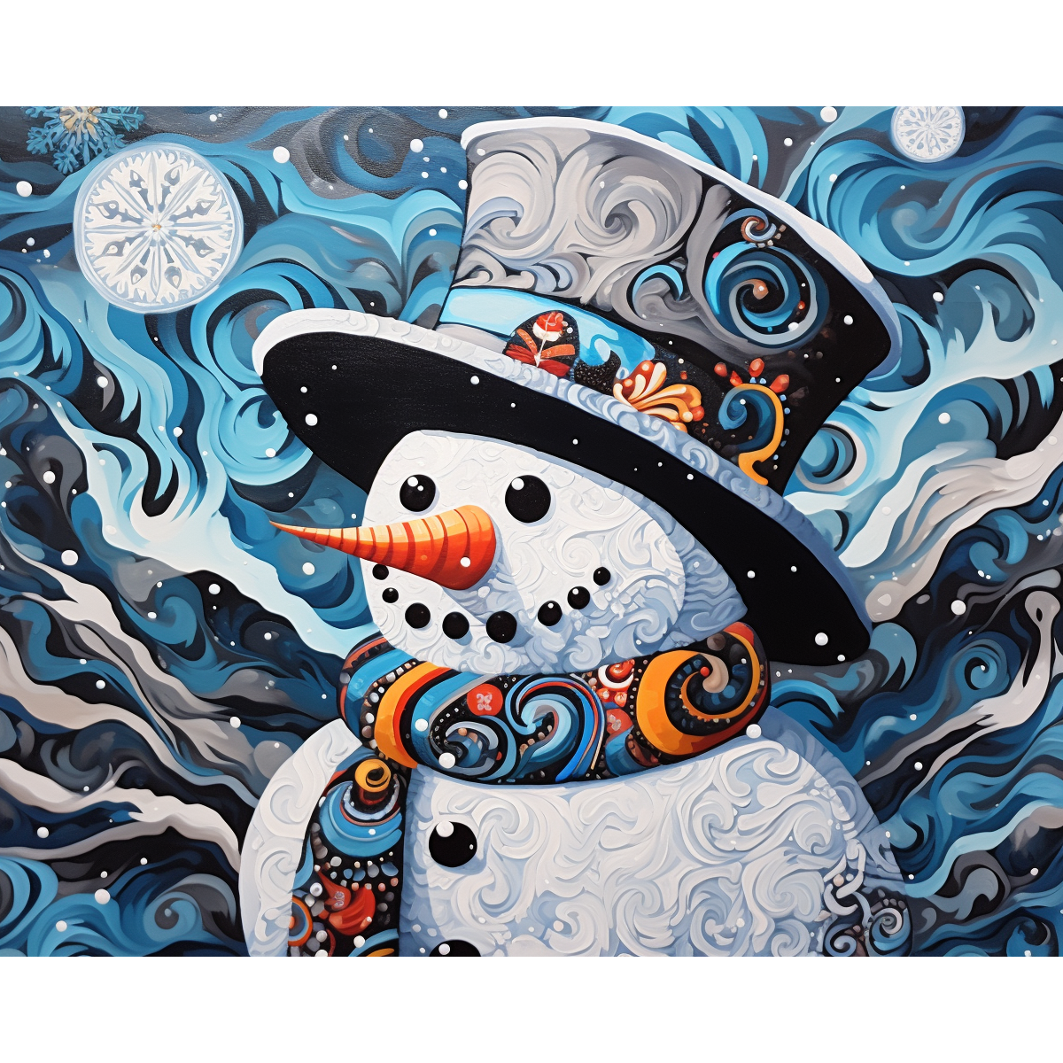 Abstract Snowman