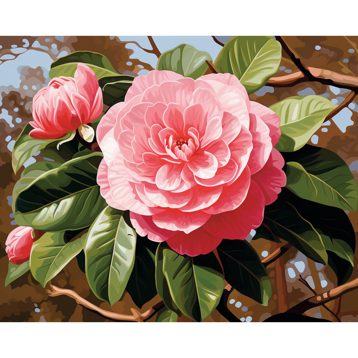 Glossy Camellia
