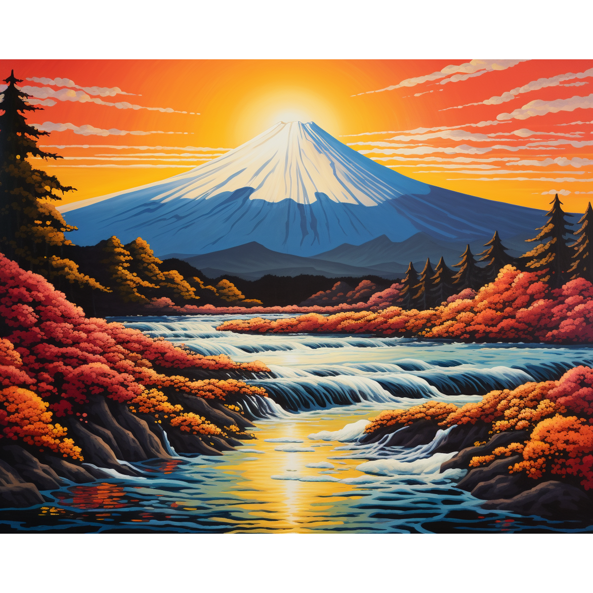 Mount Fuji Sunset
