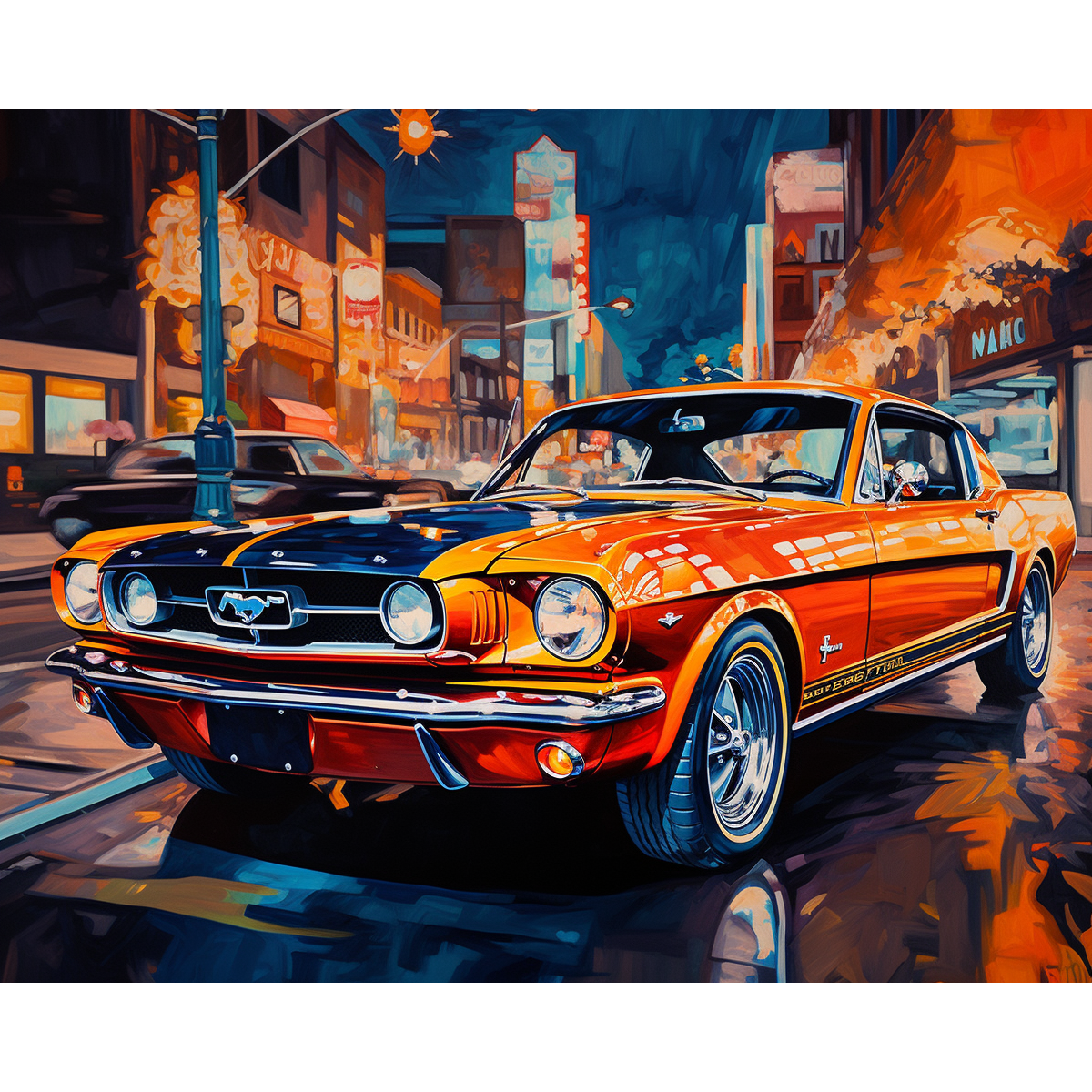 American Muscle Car - NEW Paint By Numbers - Paint by numbers for adult