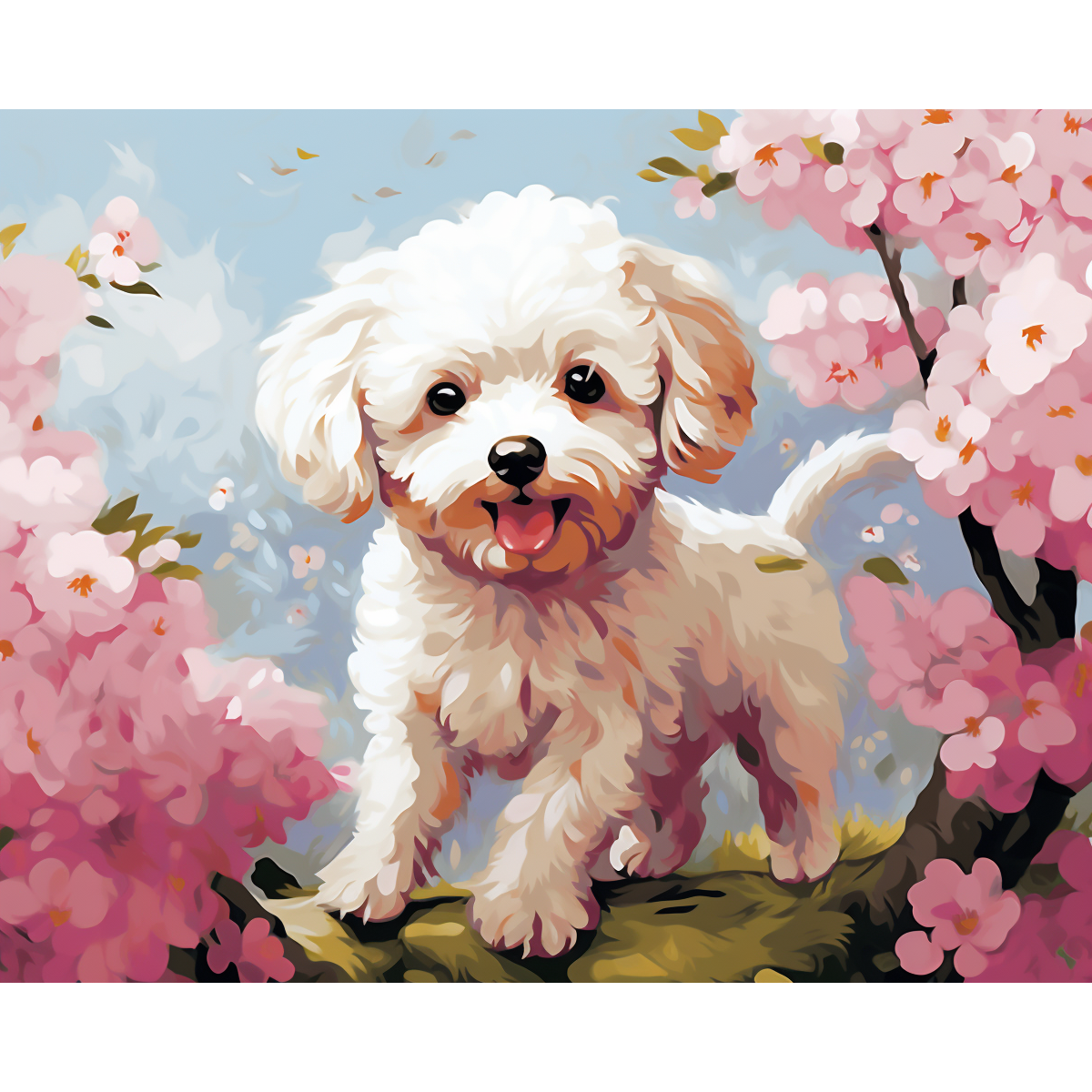 Playfully Painted Pooch