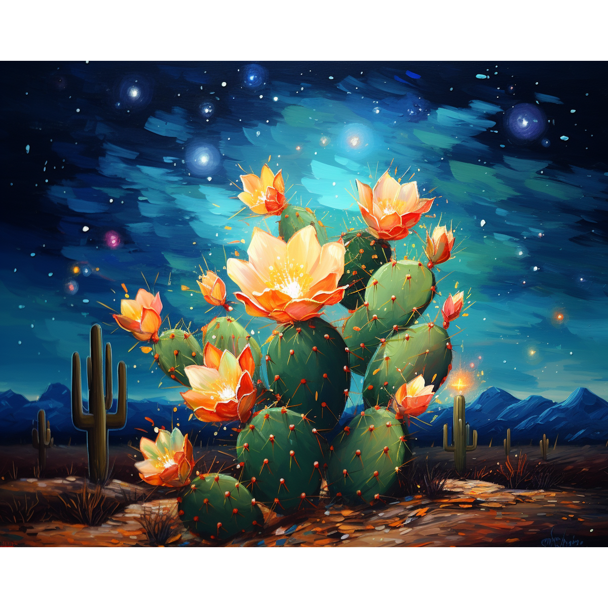 Starry Cactus Bloom