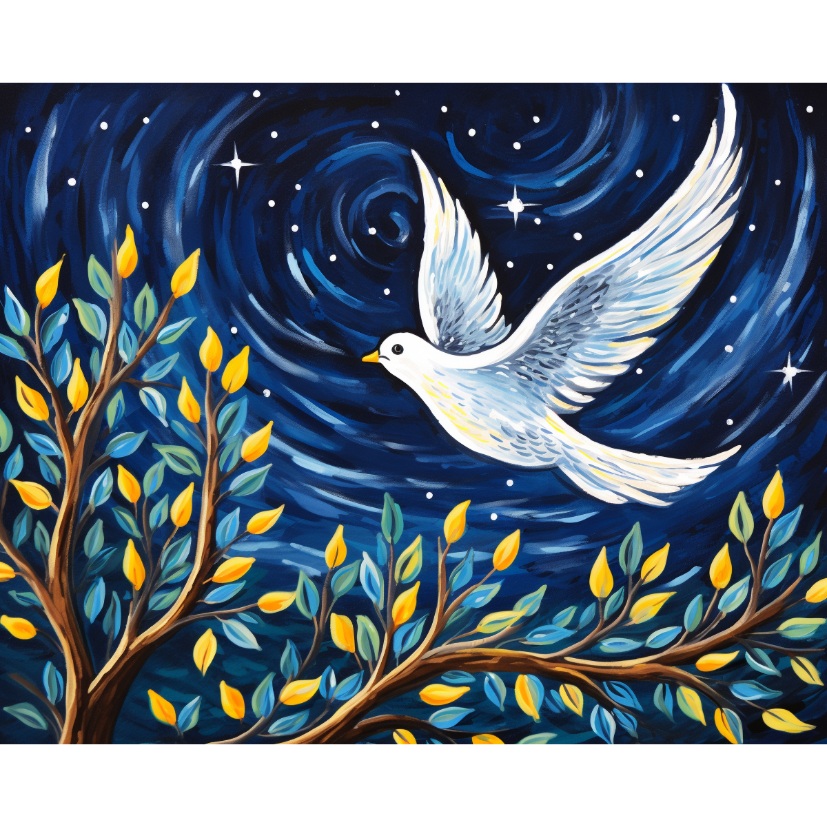 Starry Night Dove